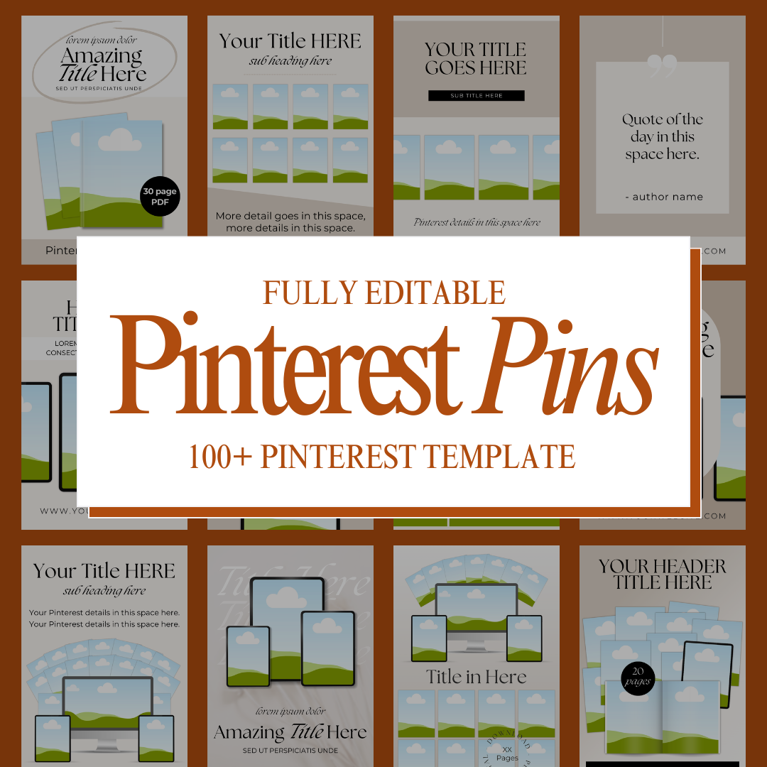 Pinterest Pin Templates