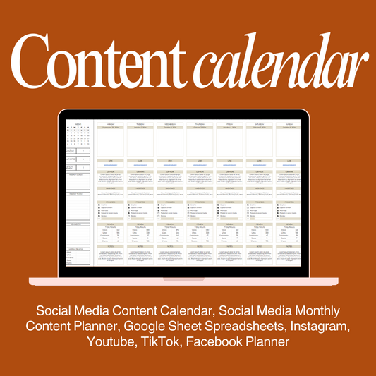 Content calendar